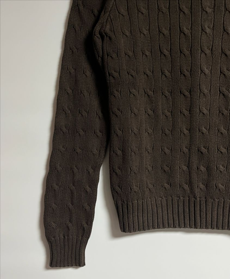 폴로 랄프로렌 꽈배기 케이블 니트 스웨터 S 이미지