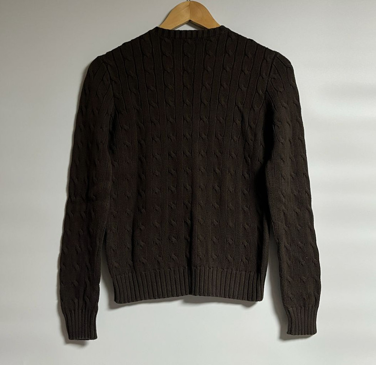 폴로 랄프로렌 꽈배기 케이블 니트 스웨터 S 이미지