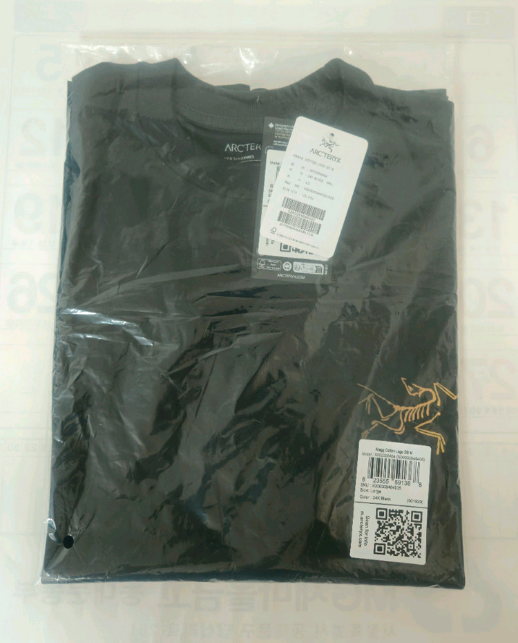 (새제품)아크테릭스 크레그 코튼로고 반팔L 팝니다 이미지