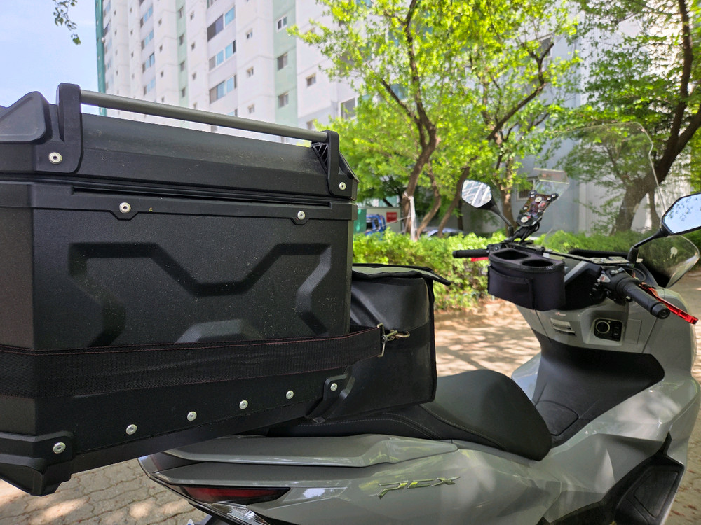 pcx하디 탑박스65리터+ 하디 짐대+ 카멜레온24리터 이미지