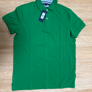 새상품) 타미힐피거 카라 티셔츠 남자M / 그린 이미지