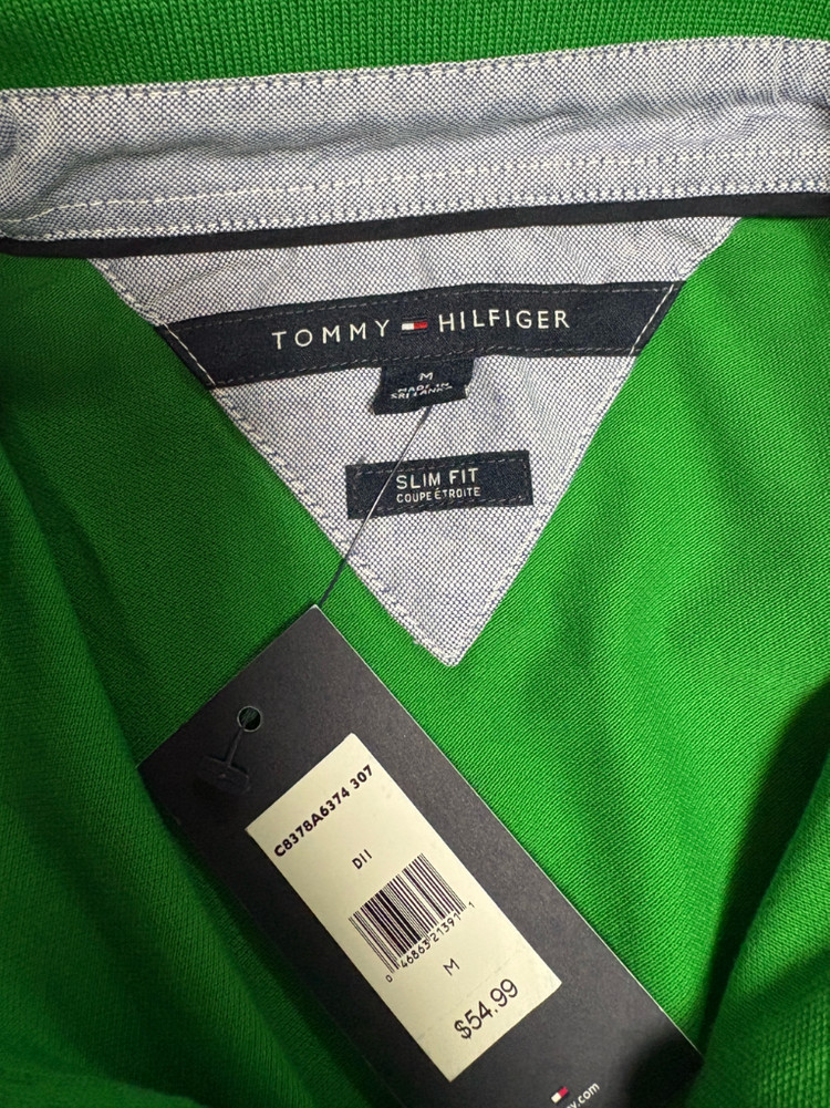 새상품) 타미힐피거 카라 티셔츠 남자M / 그린 이미지