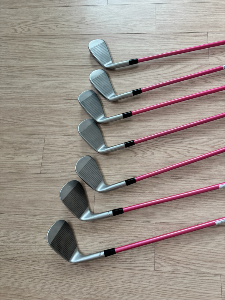 테일러메이드 P790 여성용 핑크 아이언 세트 이미지