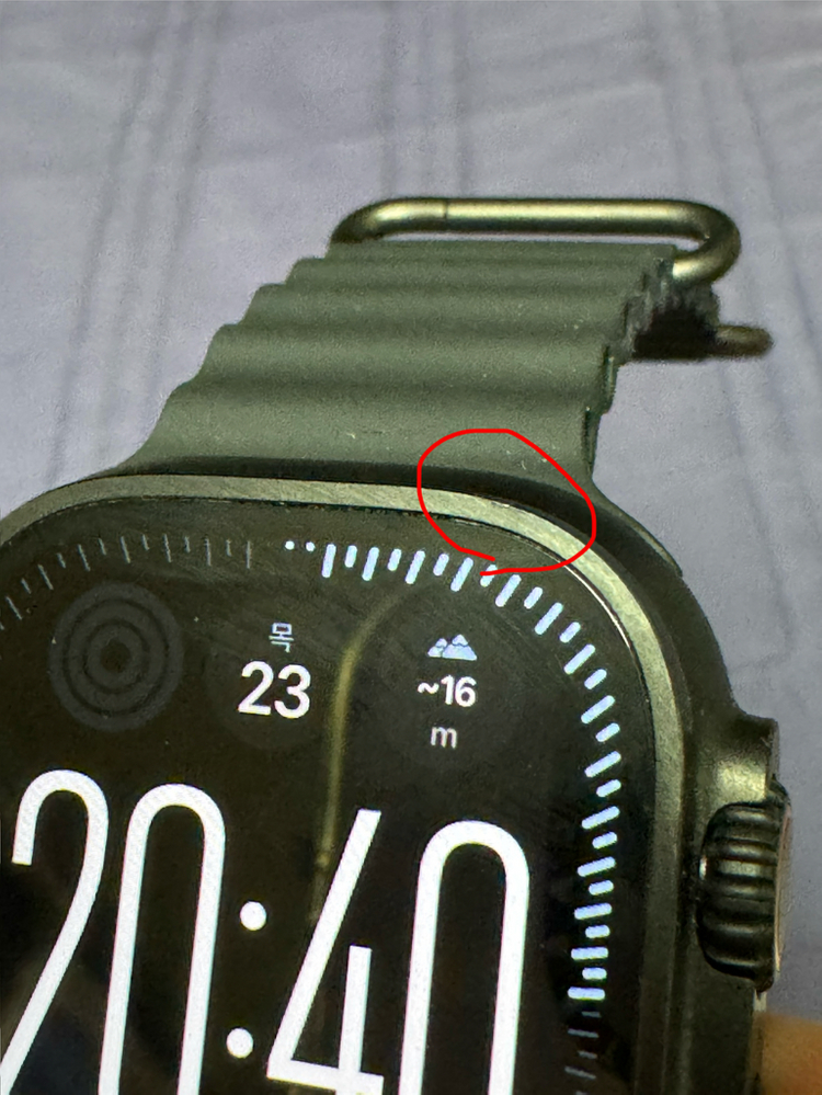 애플워치 울트라 3 블랙 오션밴드 이미지