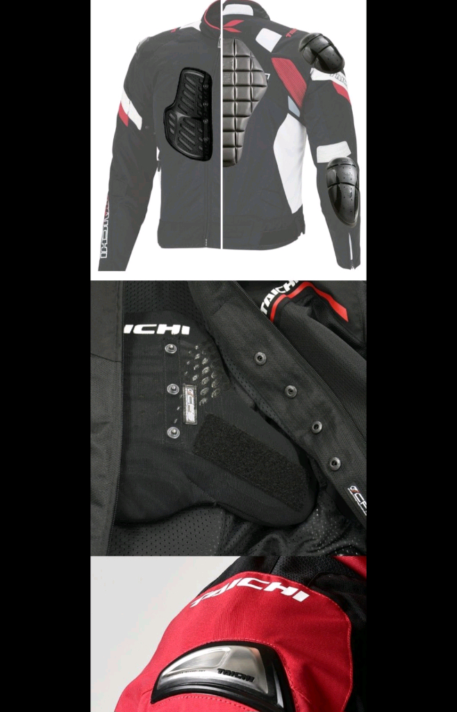 RS 타이치(RS Taichi)의 RSJ308 Armed 하이 프로텍션 메쉬 재킷 보호대포함(XL)여름철 라이딩에 이미지