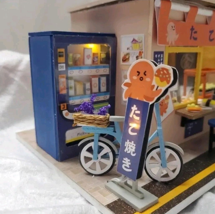 [50번] DIY 미니어처하우스 완성품 (LED,오르골) 이미지