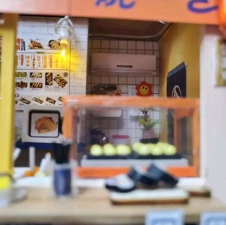 [50번] DIY 미니어처하우스 완성품 (LED,오르골) 이미지