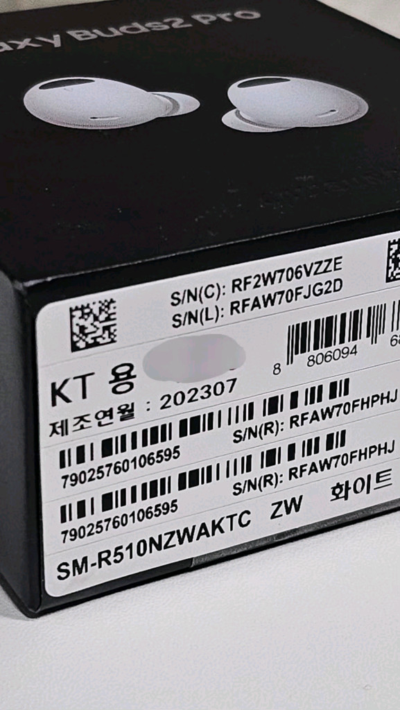 삼성 갤럭시 버즈2 프로 화이트 (SM-R510) 이미지