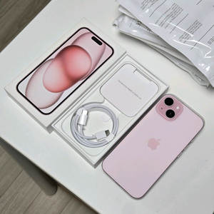 아이폰15 512GB 핑크 풀박스 이미지