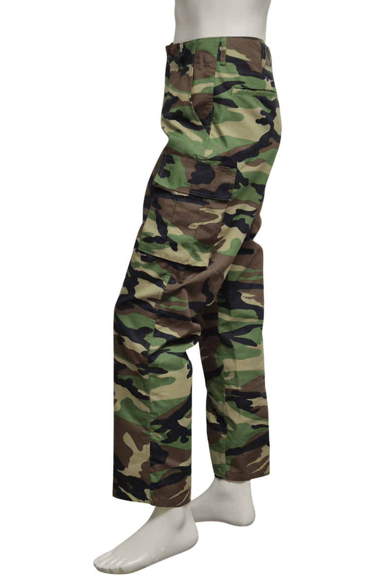 국군 구형 최후기형 얼룩무늬 동계 전투복 바지 팬츠 하의 (M) 이미지