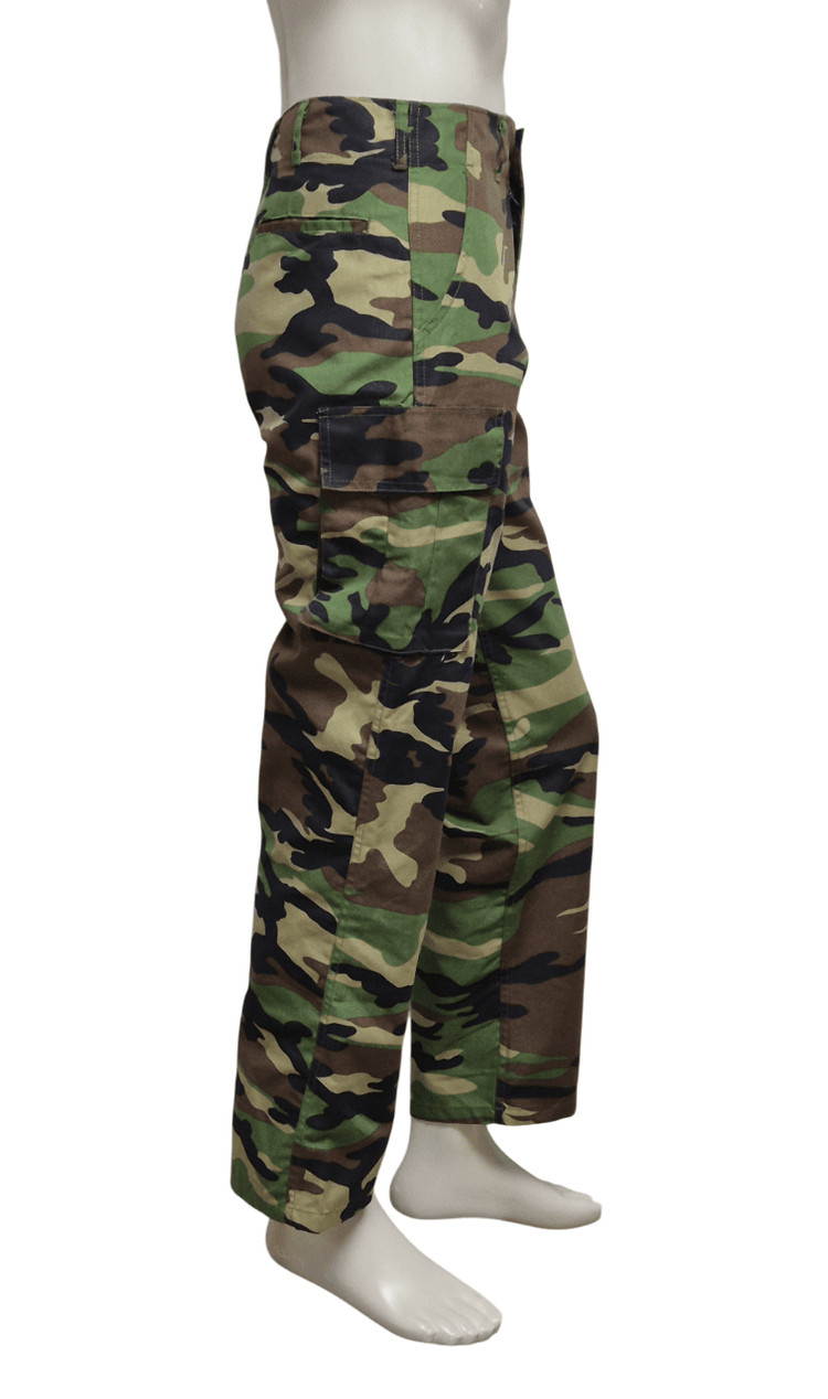 국군 구형 최후기형 얼룩무늬 동계 전투복 바지 팬츠 하의 (M) 이미지