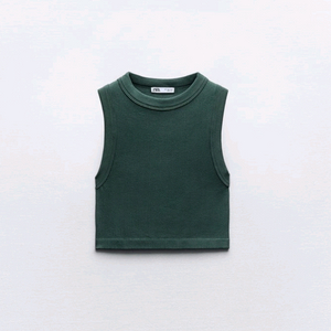 <새옷>ZARA_그린블루 니트탑 이미지