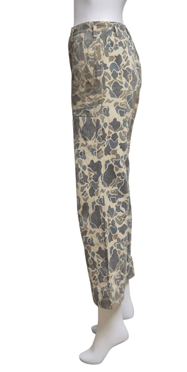 국군 구형 70s 사제 맞춤 덕헌터 예비군 전투복 바지 팬츠 하의 (XS) 이미지