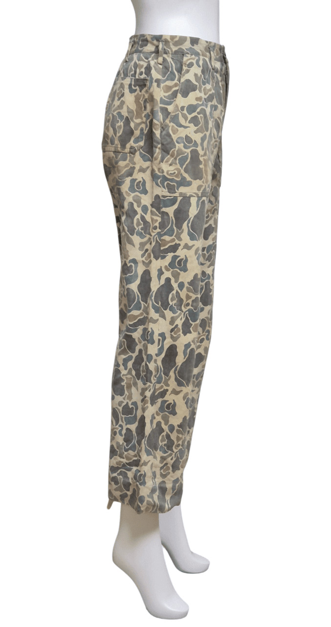 국군 구형 70s 사제 맞춤 덕헌터 예비군 전투복 바지 팬츠 하의 (XS) 이미지