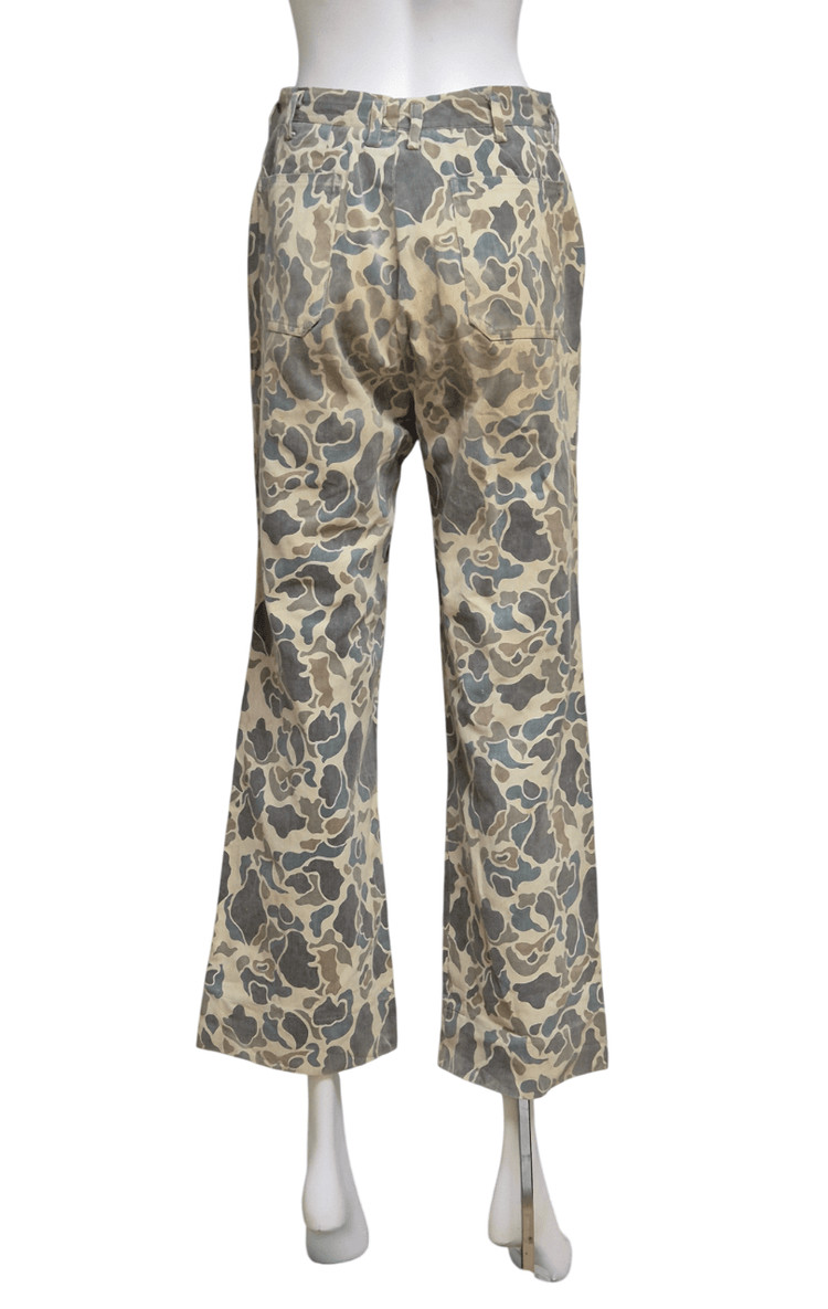 국군 구형 70s 사제 맞춤 덕헌터 예비군 전투복 바지 팬츠 하의 (XS) 이미지