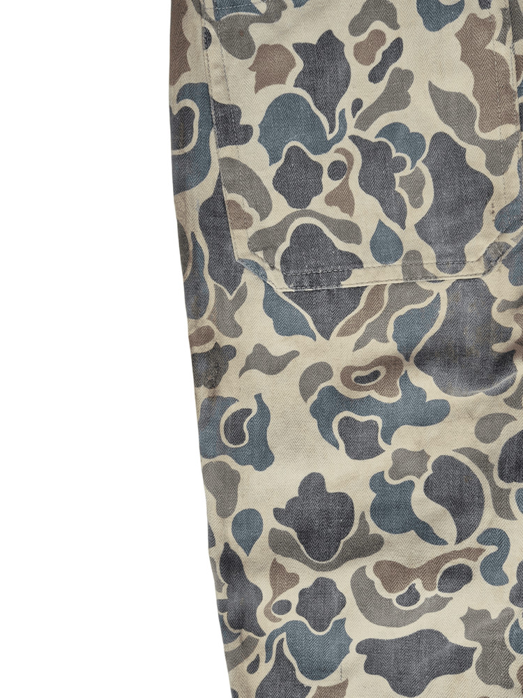 국군 구형 70s 사제 맞춤 덕헌터 예비군 전투복 바지 팬츠 하의 (XS) 이미지