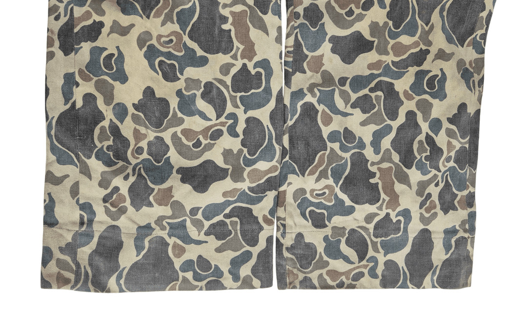 국군 구형 70s 사제 맞춤 덕헌터 예비군 전투복 바지 팬츠 하의 (XS) 이미지