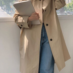 새상품 트렌치 코트 간절기 자켓 /출근룩/개강룩/데일리룩/봄아우터/봄자켓 이미지