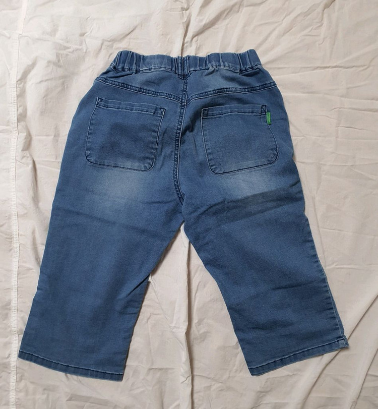 베네통 키즈 7부 바지 155 데님 팬츠 청바지 이미지