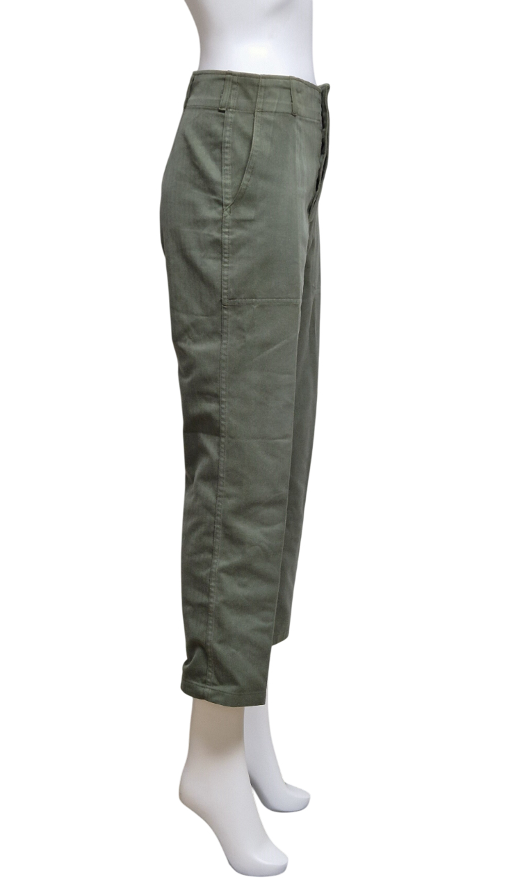 국군 구형 80s 민무늬 전투복 바지 팬츠 하의 (XS) 이미지