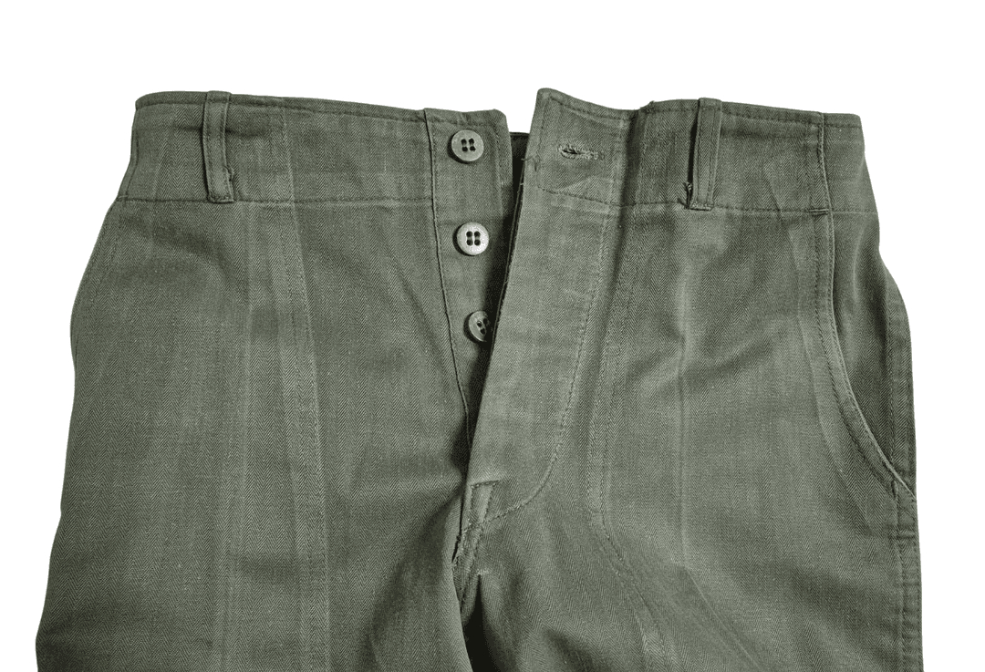 국군 구형 80s 민무늬 전투복 바지 팬츠 하의 (XS) 이미지