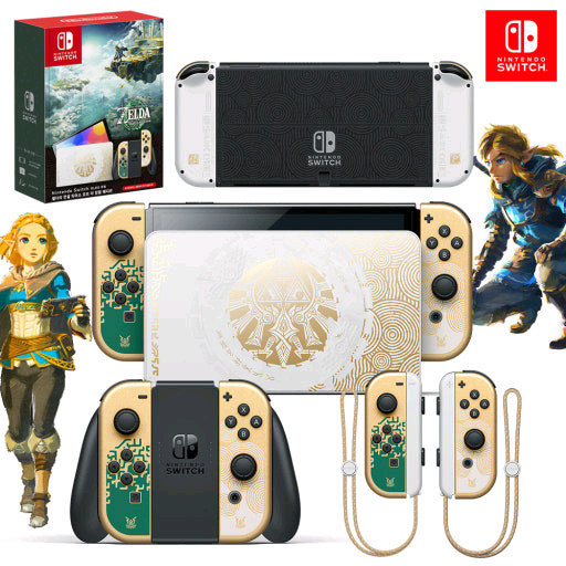 닌텐도 스위치 OLED 젤다에디션 풀세트 + 케이스 이미지