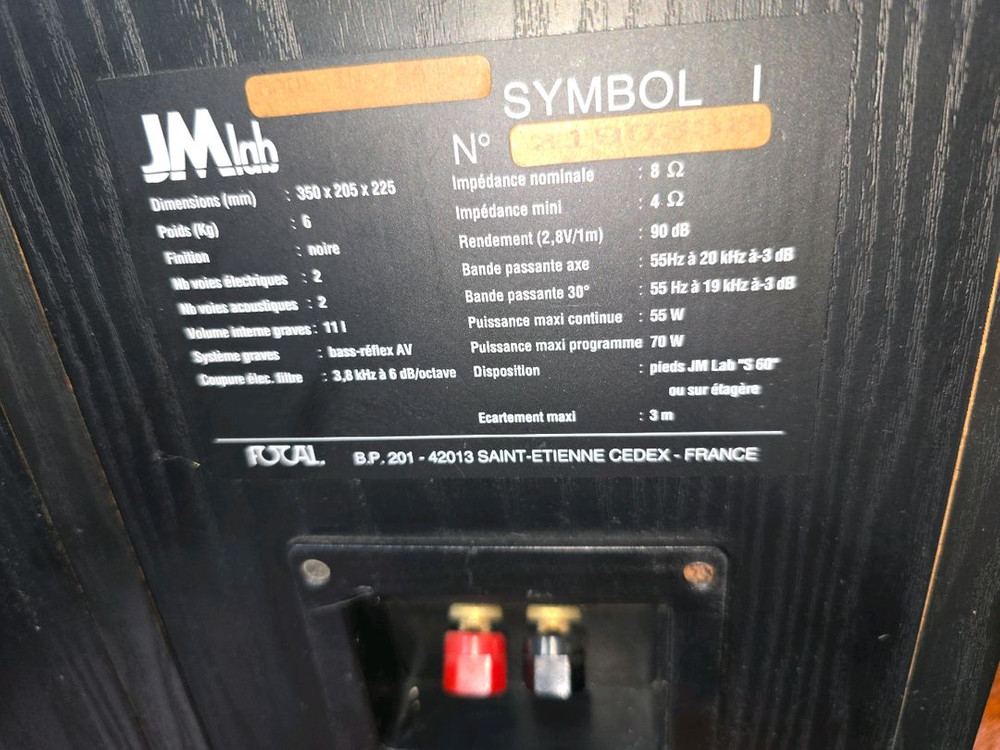 Focal JM Lab symbol I 북쉘프 스피커 이미지