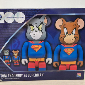 베어브릭 톰과제리 슈퍼맨세트 400%+100%미개봉 이미지