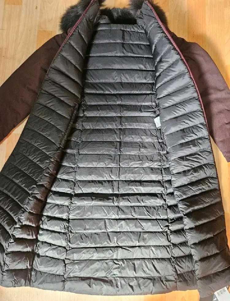 (새제품)K2패딩 여성 구스다운 리버시블 롱 다운(초코와인색 90) 이미지