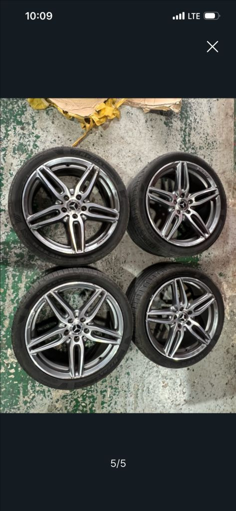 벤츠 훨타이어세트 w213 19인치 amg 이미지