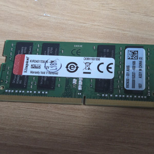 DDR4 16GB 2400 노트북용 SODIMM 킹스톤 이미지