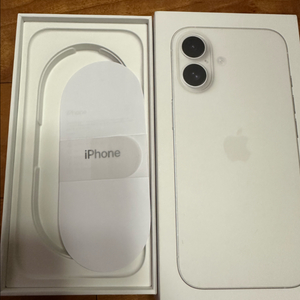 아이폰박스 아이폰16 화이트 128기가 빈박스 이미지