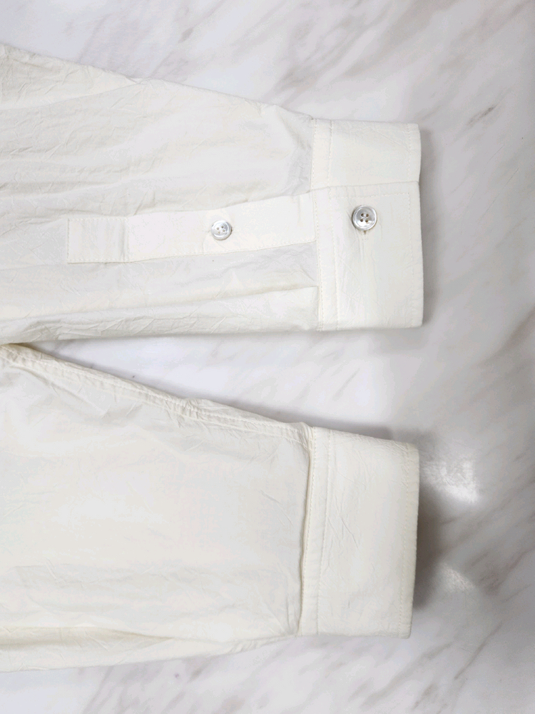 [정품 남여공용] 솔리드옴므 연 베이지색상 기능성 긴팔 셔츠 46 사이즈 코오롱스포츠 에피그램 k2 아미 꼼데가르송 이미지