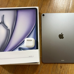 아이패드에어13 m4+애플펜슬프로미개봉+에어팟4 이미지