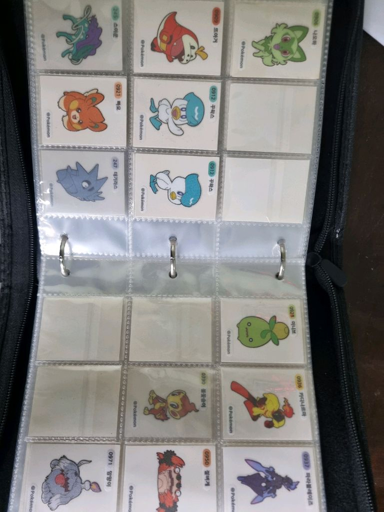 포켓몬띠부씰 1세대 (뮤츠2종 뮤2종 제외) 2세대 전종 및 349세대 다수 일괄팝니다 이미지