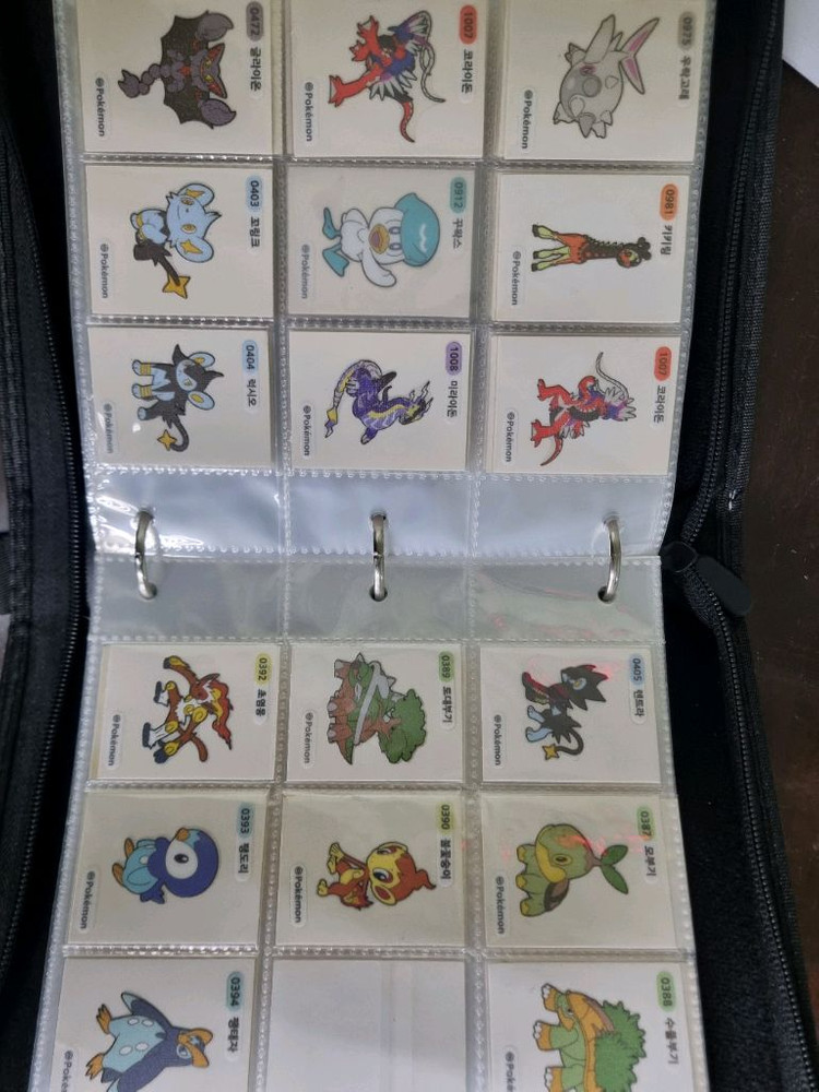 포켓몬띠부씰 1세대 (뮤츠2종 뮤2종 제외) 2세대 전종 및 349세대 다수 일괄팝니다 이미지