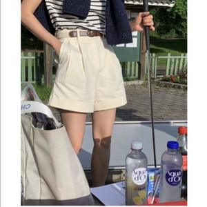 MONE 모네 파나마 코튼 숏 팬츠 아이보리 S ribbonbit 이미지