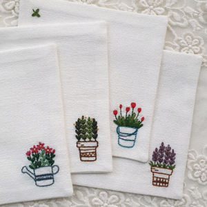 프랑스자수 티코스터(2장 세트) 이미지