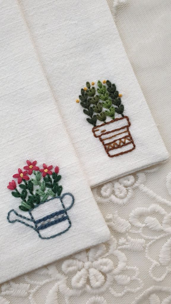 프랑스자수 티코스터(2장 세트) 이미지