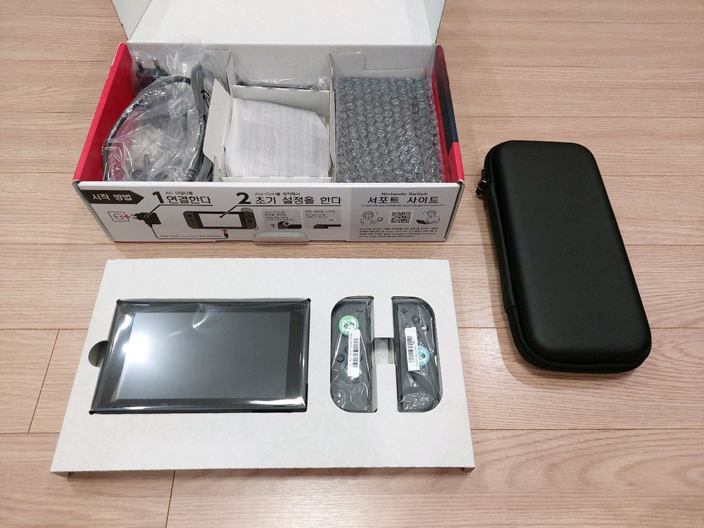 닌텐도스위치 그레이 배터리개선판 풀박스 제품 이미지