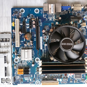 Q77S1삼성메인보드+i5-3470(3.2GHz, 4코어.4쓰레드)CPU+16GB RAM+CPU쿨러+백패널 이미지