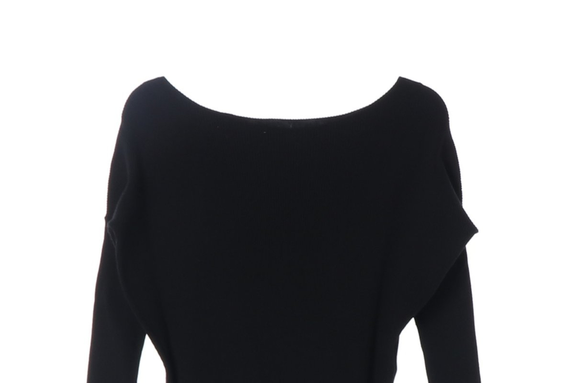 올세인츠 골지 리브 긴팔 니트 원피스 블랙 XS 이미지