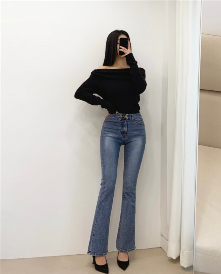 디프린지 중청 부츠컷 한번입음 S(모하쇼핑몰 제품동일) 이미지