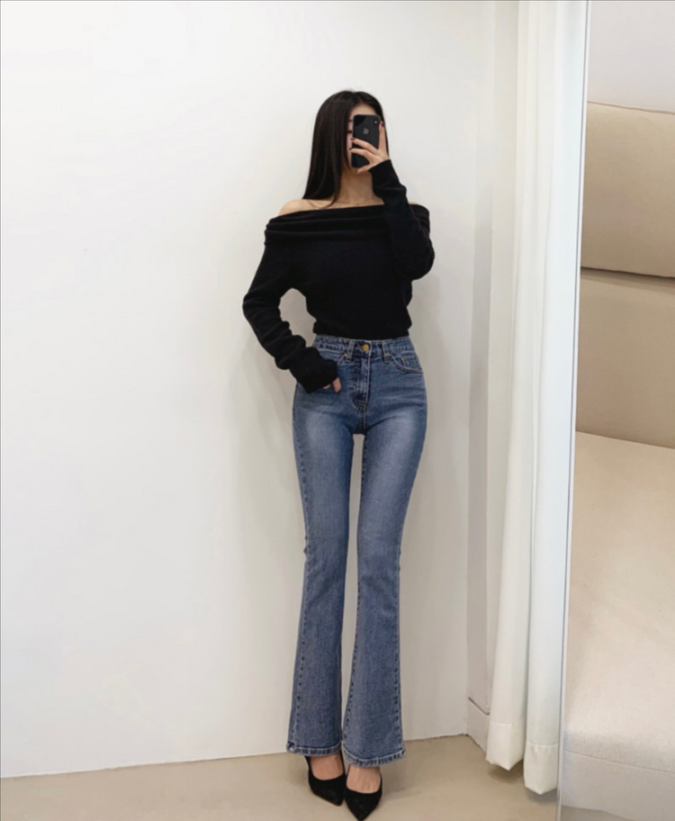 디프린지 중청 부츠컷 한번입음 S(모하쇼핑몰 제품동일) 이미지