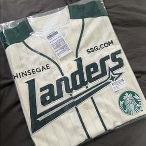 (105) SSG 랜더스 스타벅스 유니폼 새상품 랜더스벅 이미지