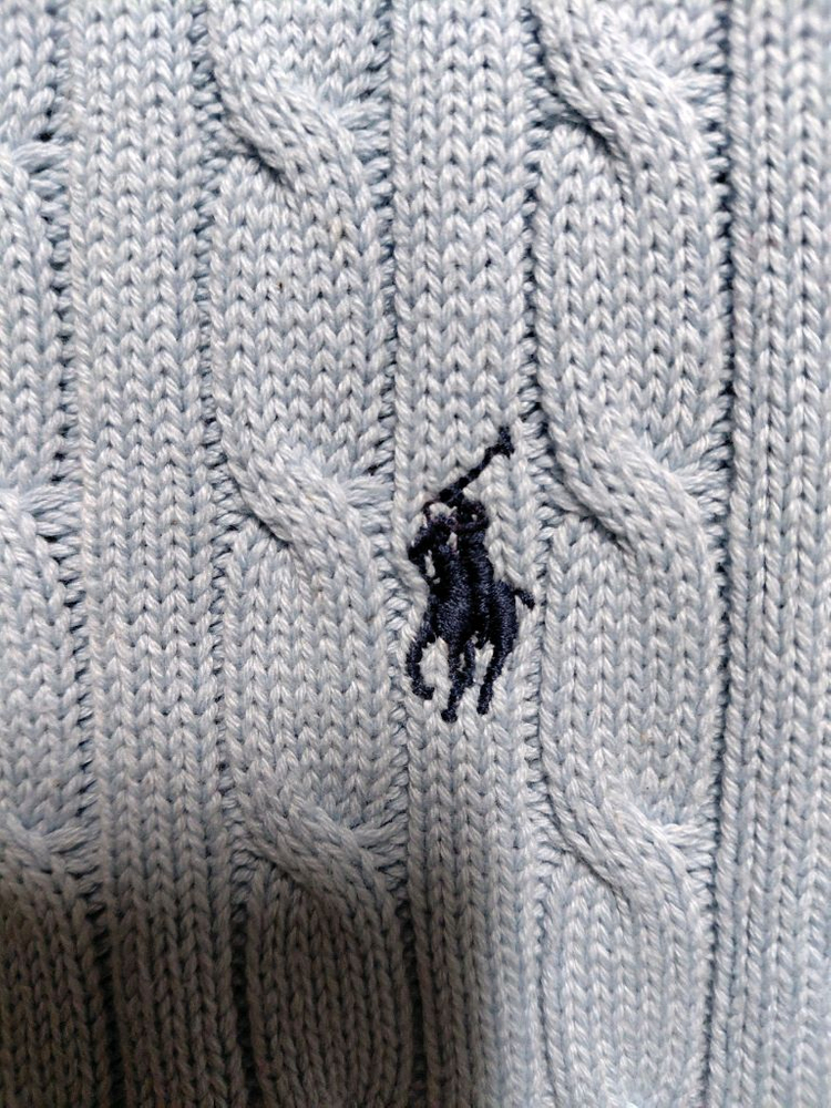 [폴로 랄프로렌]면 케이블 브이넥 니트 베스트(조끼)100사이즈 이미지