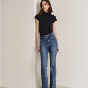 하와 에끌라 중청 데님 베이직 S 완전새상품 이미지