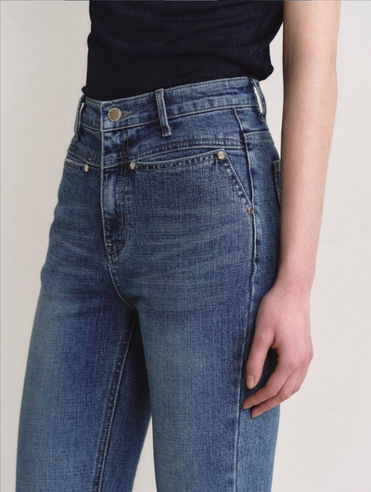 하와 에끌라 중청 데님 베이직 S 완전새상품 이미지