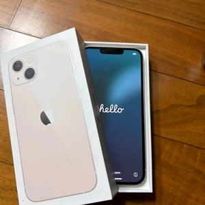 애플 아이폰 13 핑크 128GB 풀박스 이미지