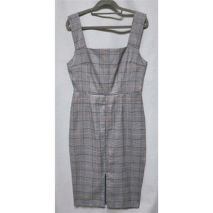 뷔스티에 체크 원피스 이미지